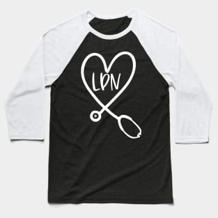 LPN Stethoscope Baseball T-Shirt